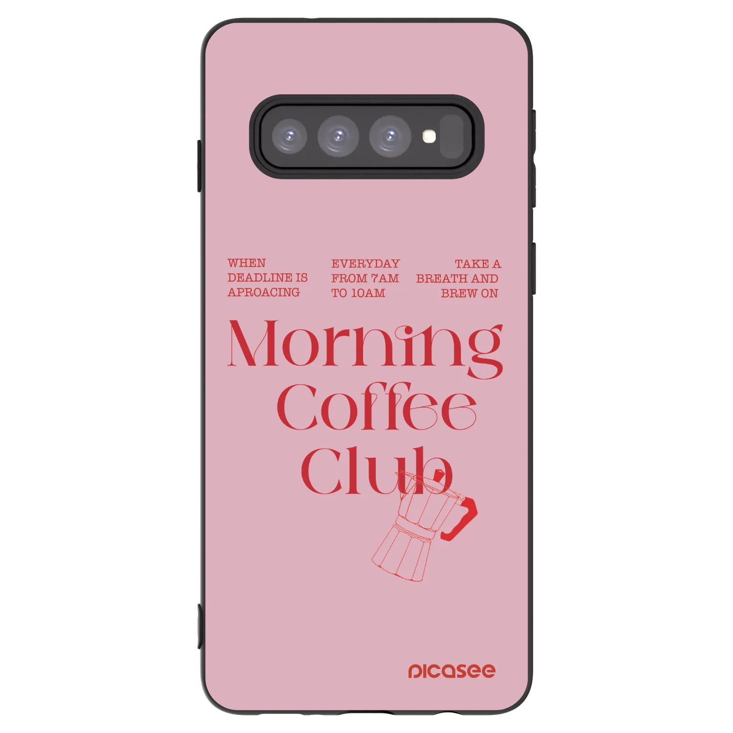 Picasee silikónový čierny obal pre Samsung Galaxy S10 G973 - Morning