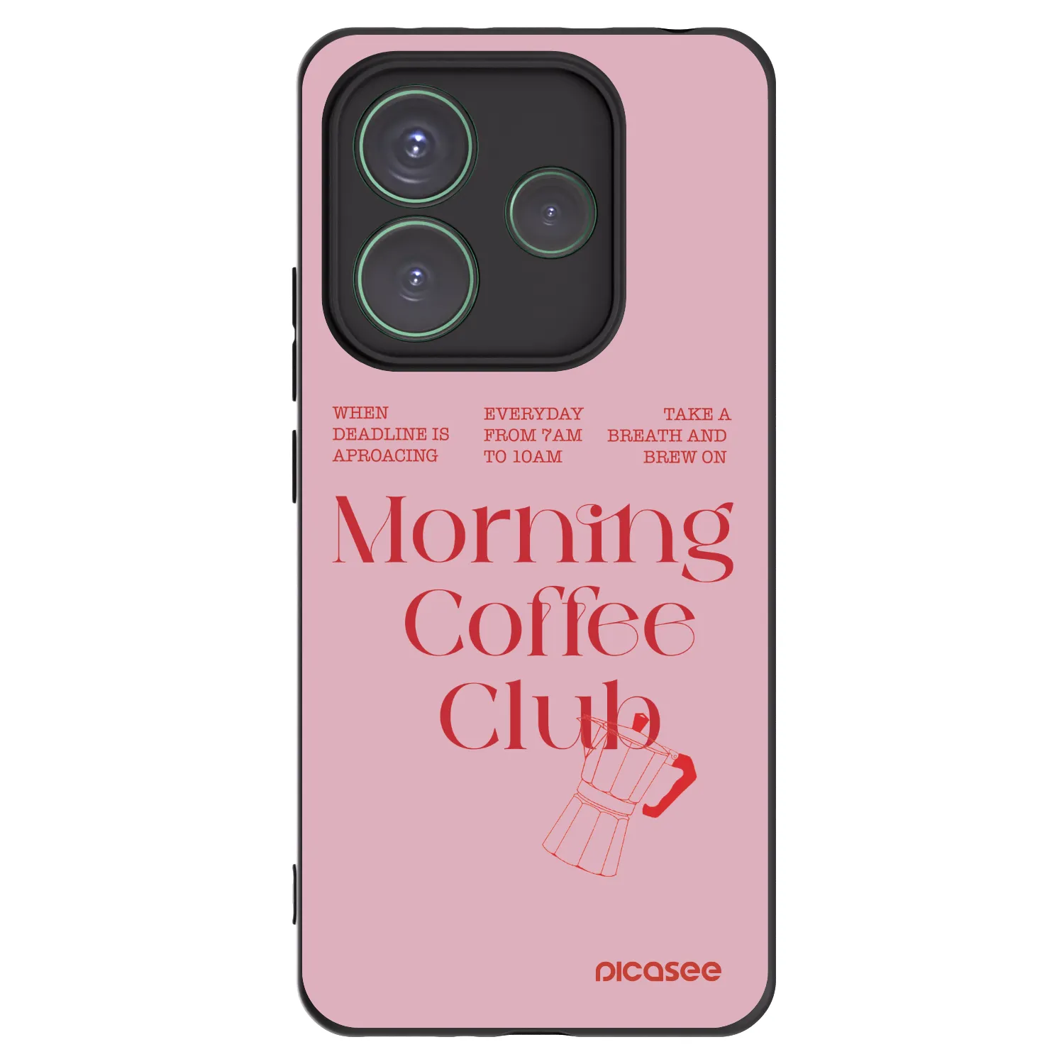 Picasee silikónový čierny obal pre Xiaomi Redmi Note 14 5G - Morning