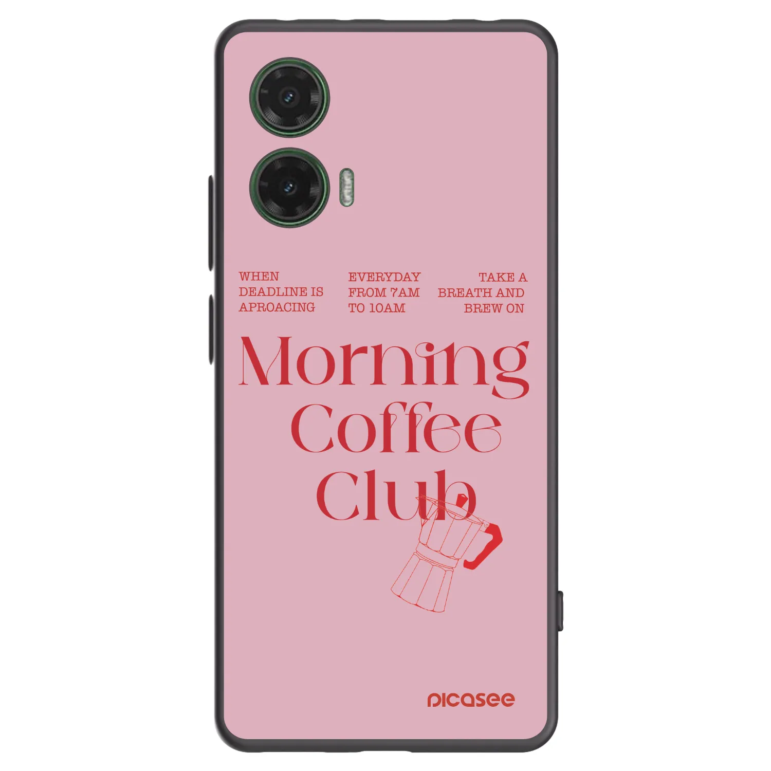 Picasee silikónový čierny obal pre Motorola Moto G35 5G - Morning