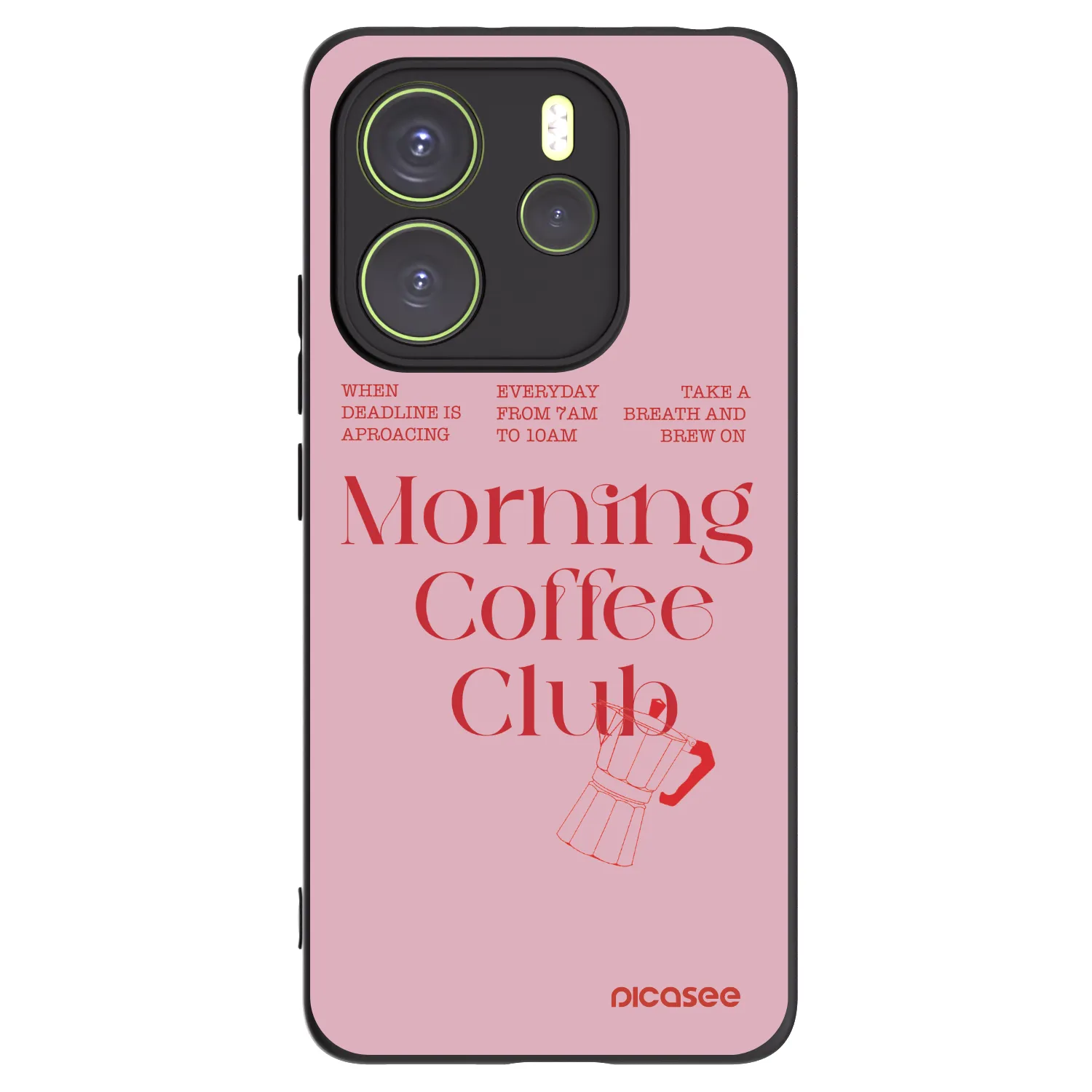 Picasee silikónový čierny obal pre Xiaomi Redmi Note 14 4G - Morning