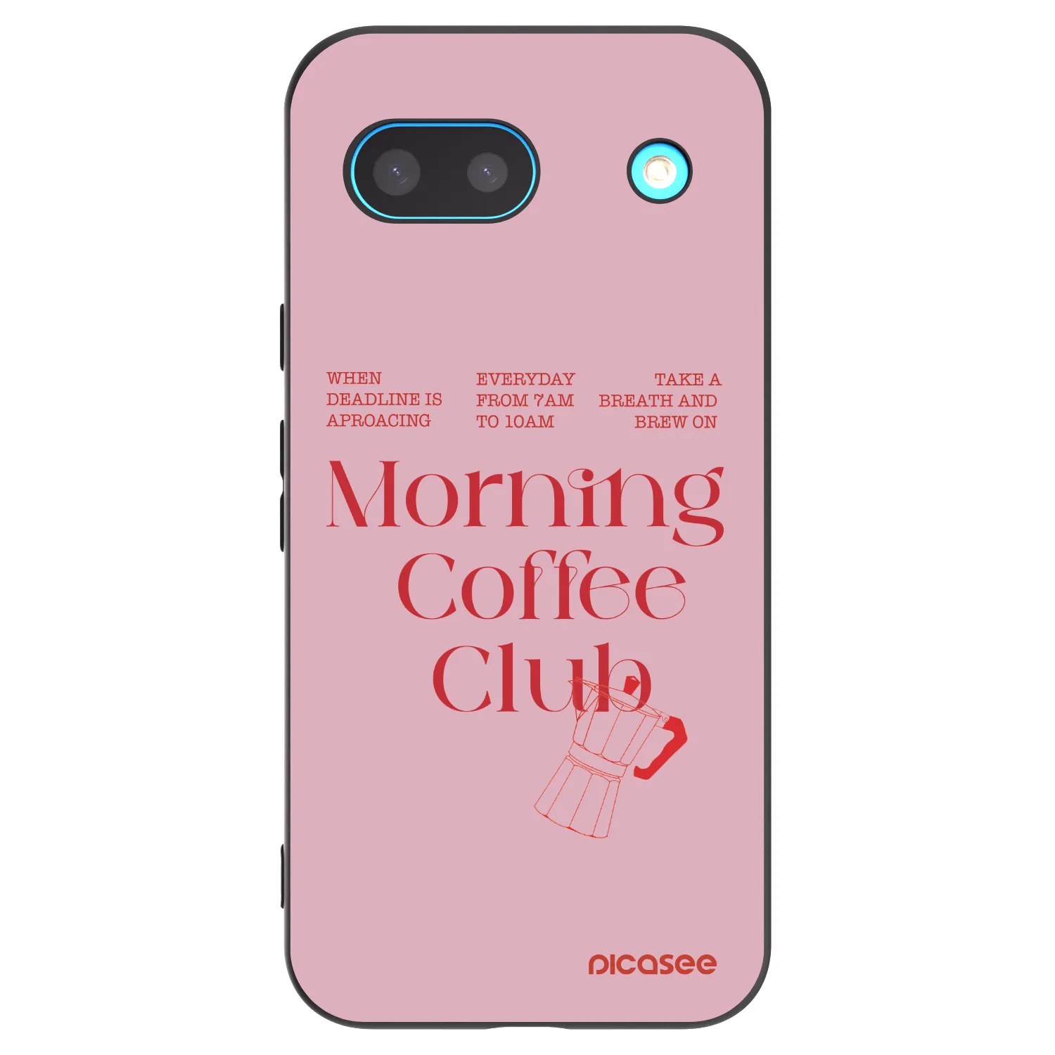 Picasee silikónový čierny obal pre Google Pixel 8a - Morning