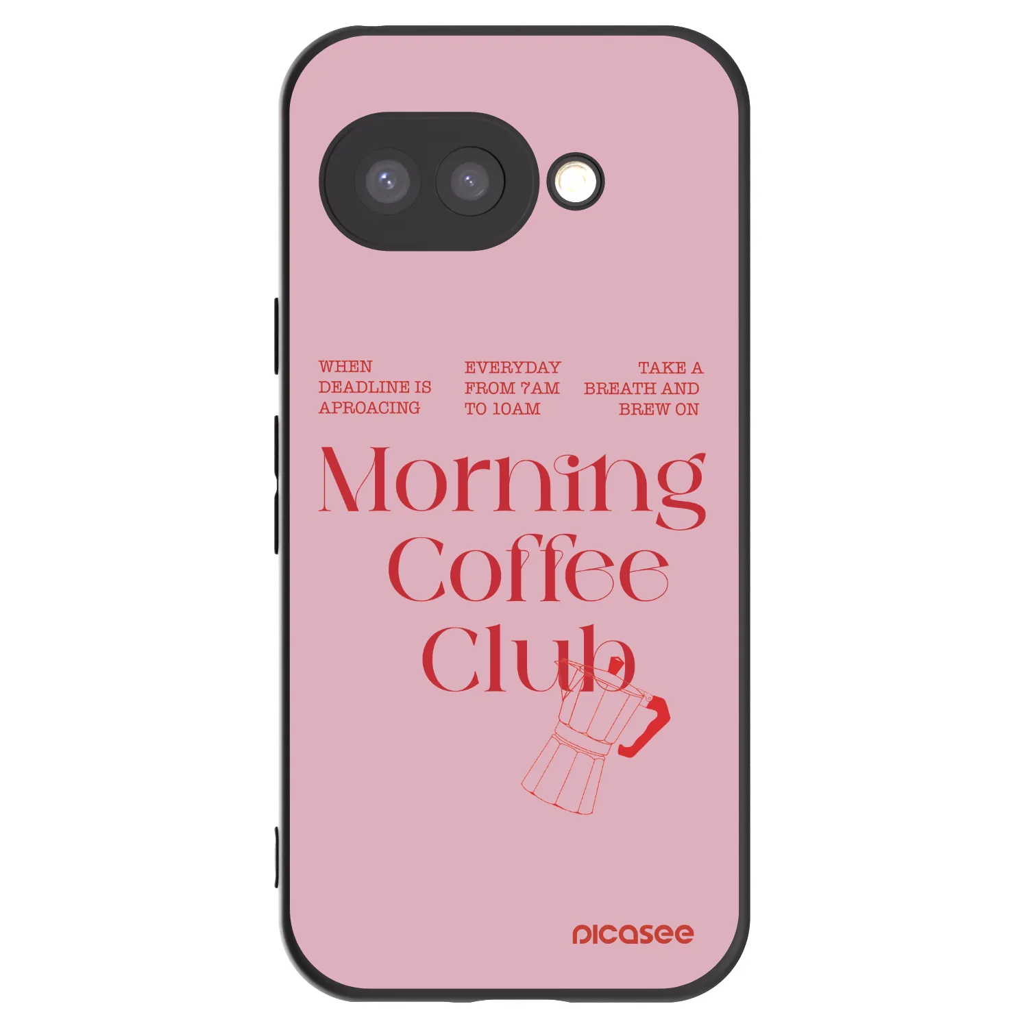 Picasee silikónový čierny obal pre Google Pixel 9a - Morning