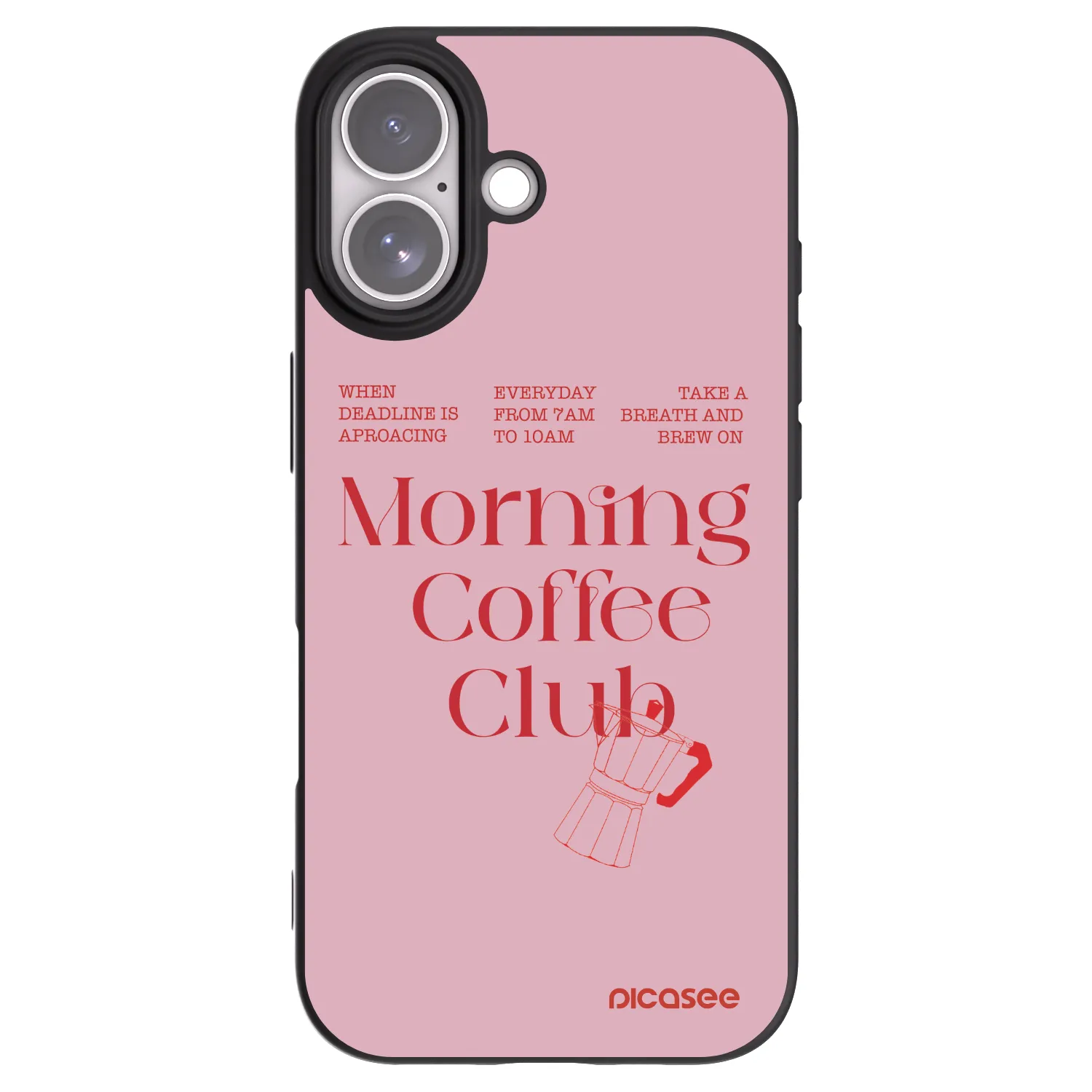 Picasee silikónový čierny obal pre Apple iPhone 17 - Morning