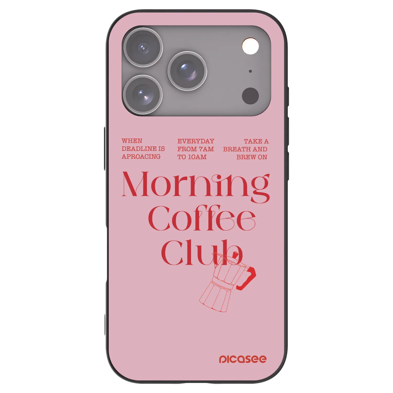 Picasee silikónový čierny obal pre Apple iPhone 17 Pro - Morning