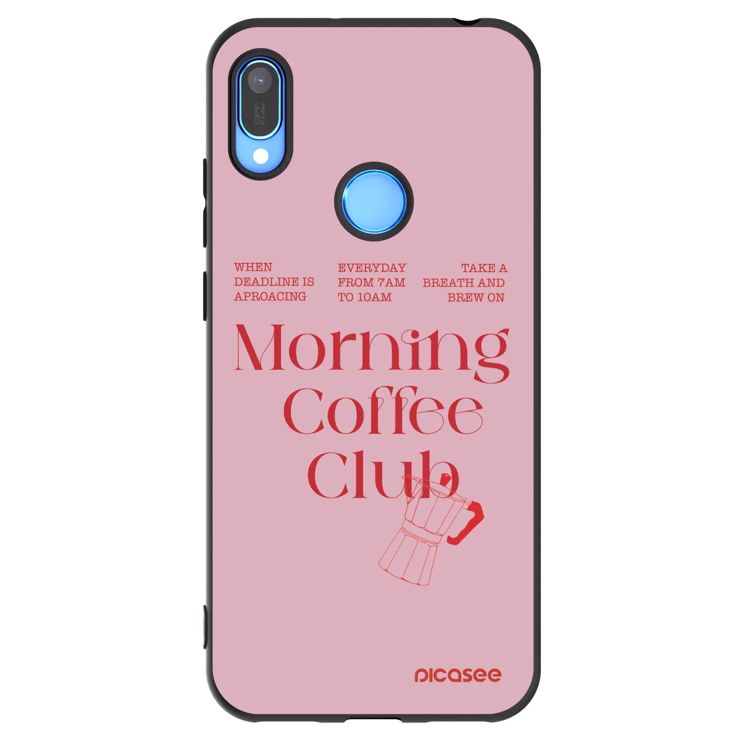 Picasee silikónový čierny obal pre Huawei Y6 2019 - Morning