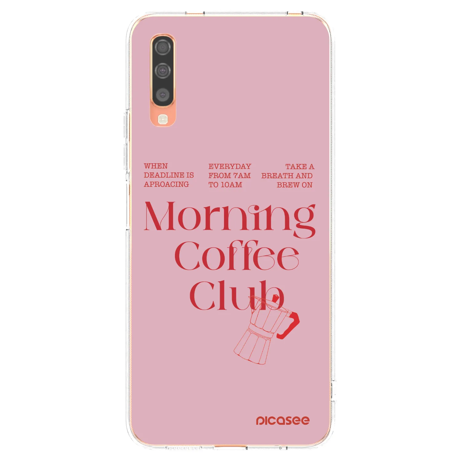 Picasee silikónový prehľadný obal pre Samsung Galaxy A70 A705F - Morning