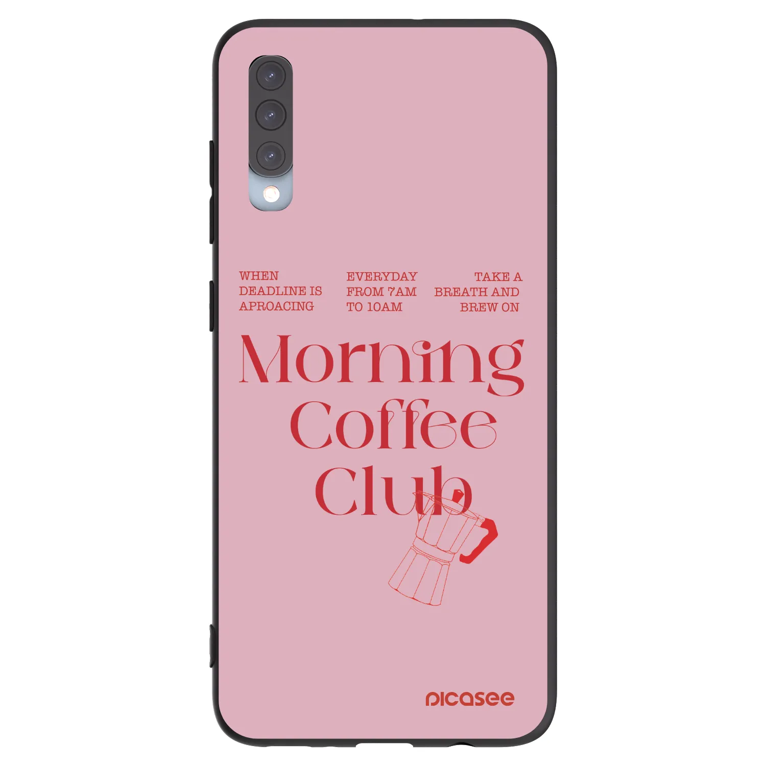 Picasee silikónový čierny obal pre Samsung Galaxy A70 A705F - Morning