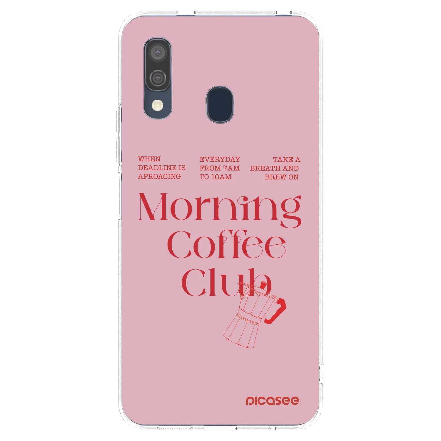 Picasee silikónový prehľadný obal pre Samsung Galaxy A40 A405F - Morning