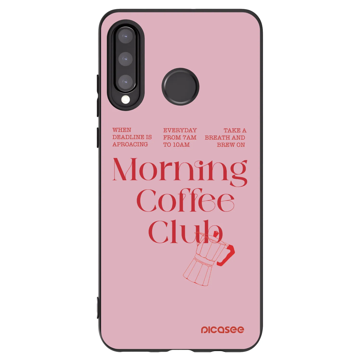 Picasee silikónový čierny obal pre Huawei P30 Lite - Morning