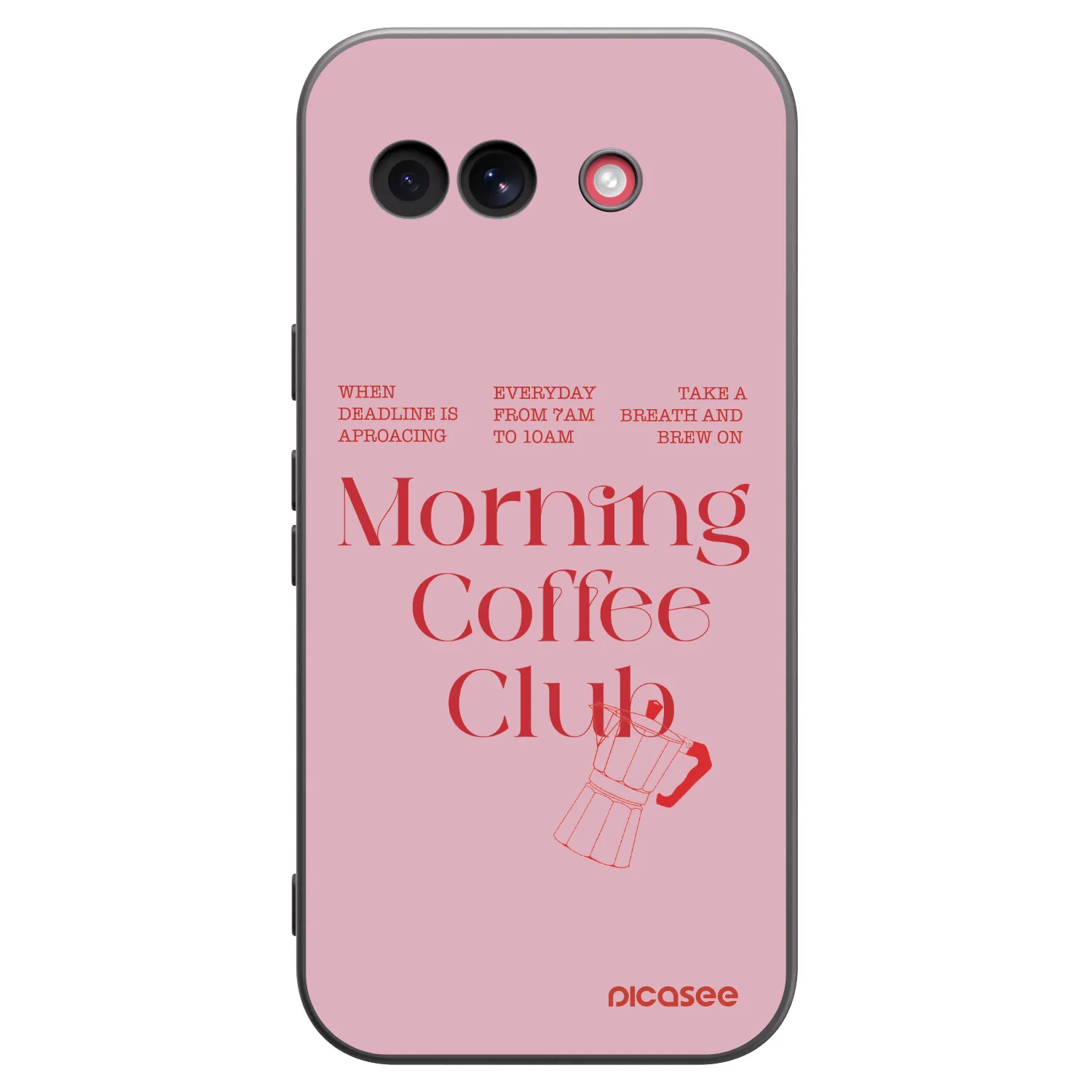 Picasee silikónový čierny obal pre Google Pixel 10a - Morning