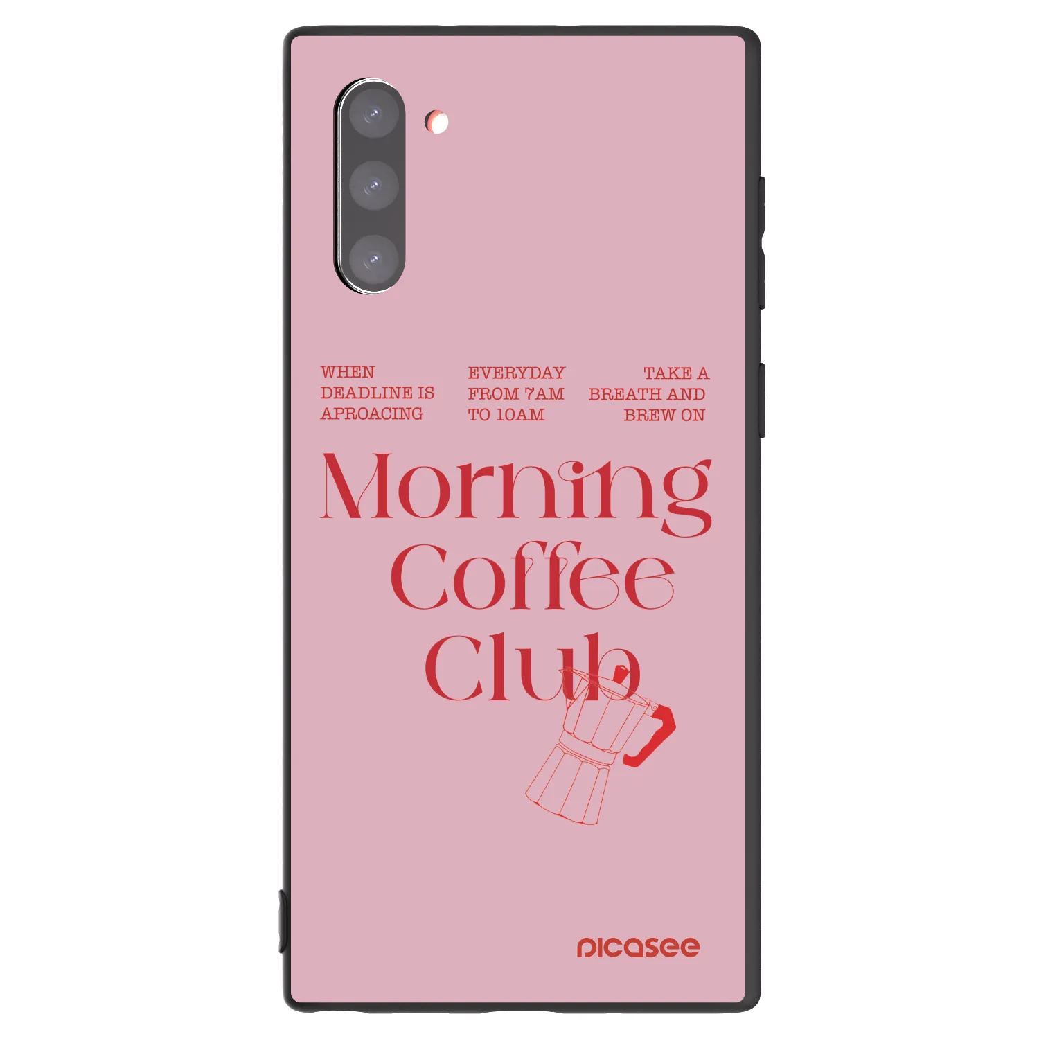 Picasee silikónový čierny obal pre Samsung Galaxy Note 10 N970F - Morning