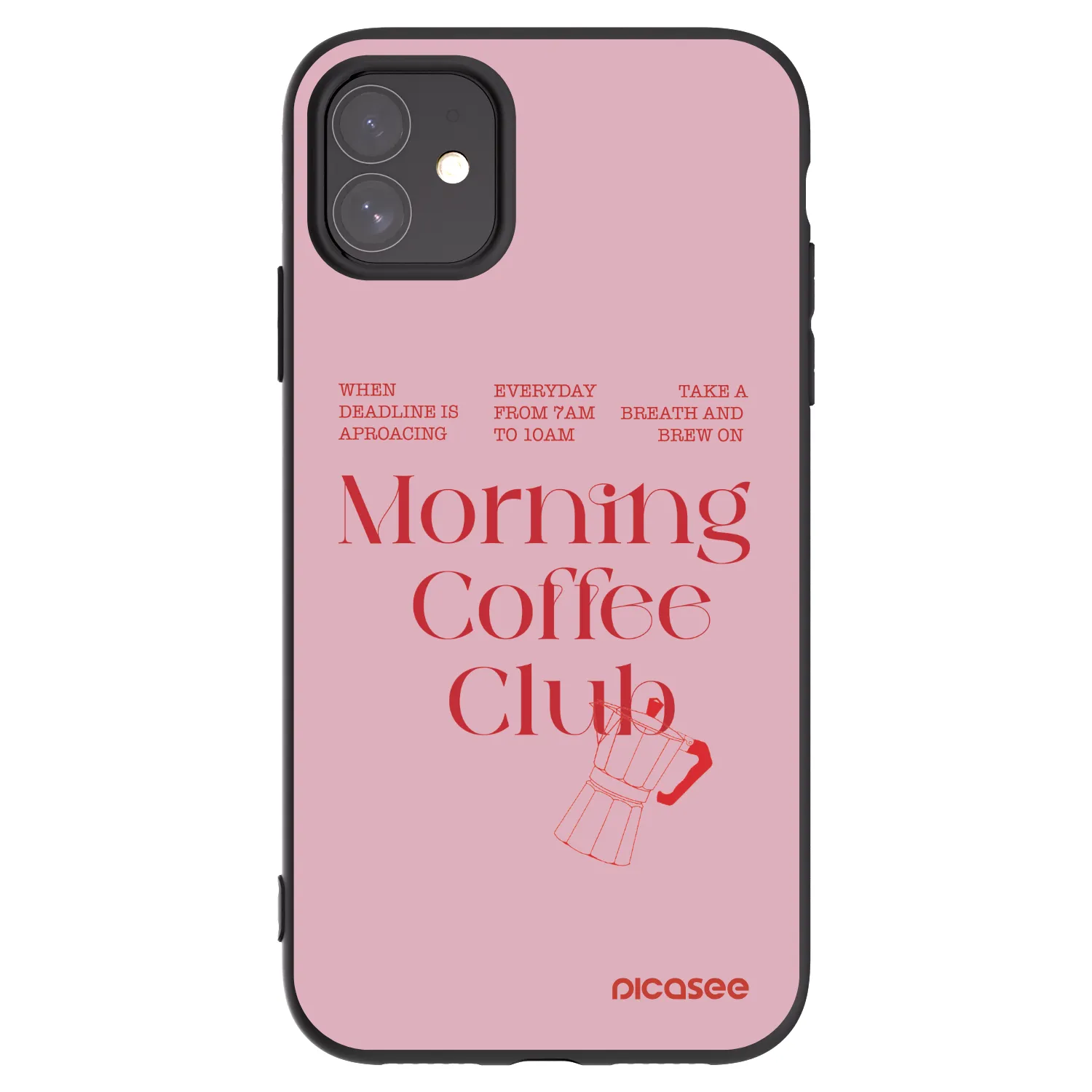 Picasee silikónový čierny obal pre Apple iPhone 11 - Morning