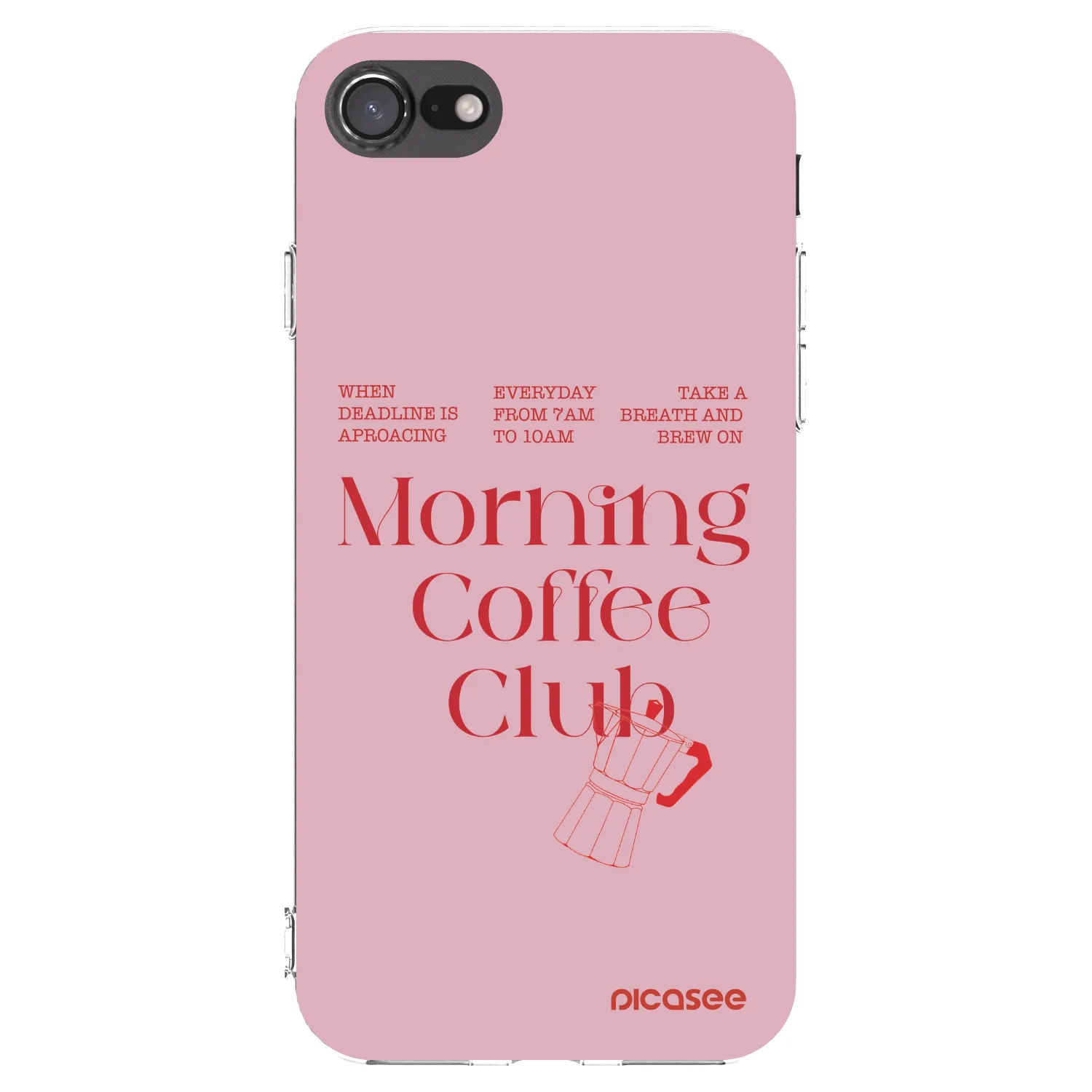 Picasee silikónový prehľadný obal pre Apple iPhone 8 - Morning