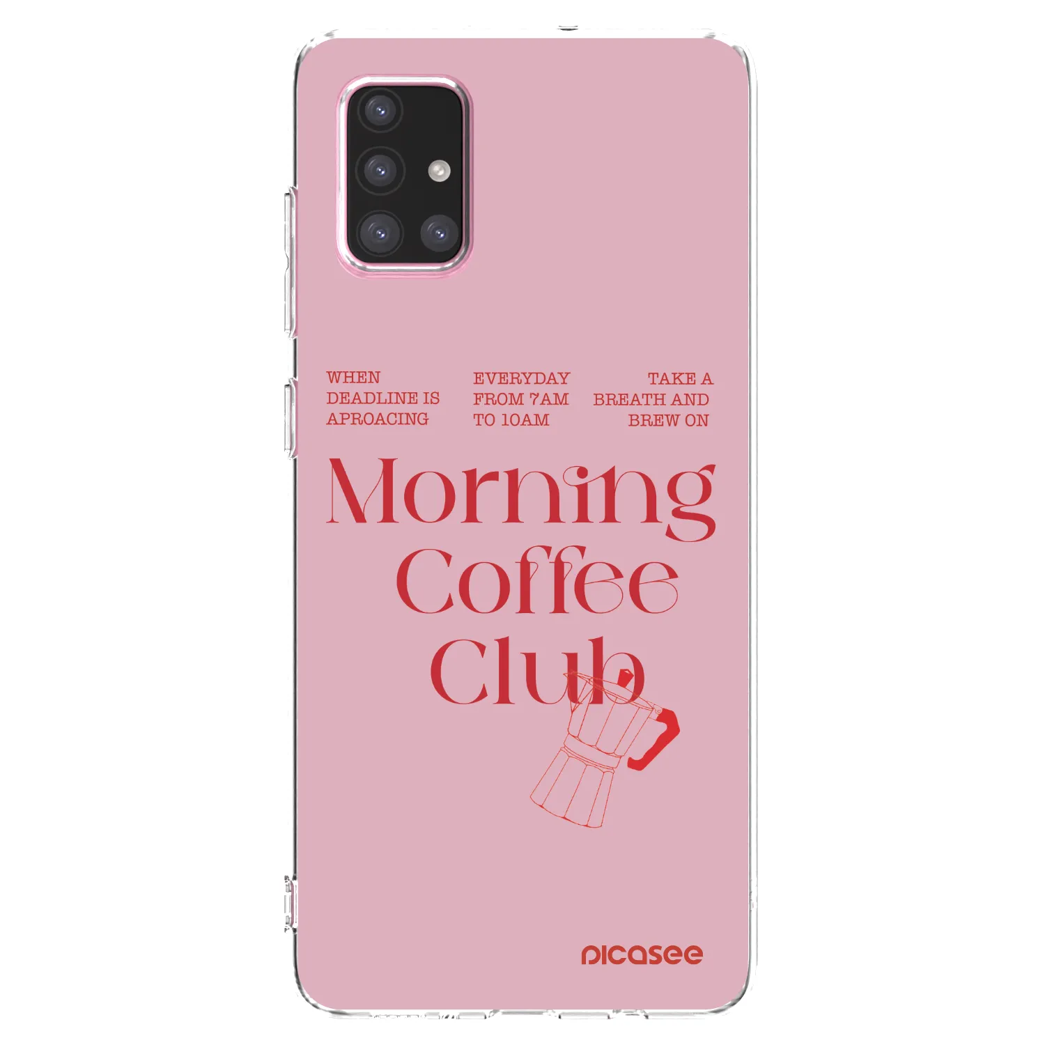 Picasee silikónový prehľadný obal pre Samsung Galaxy A71 A715F - Morning