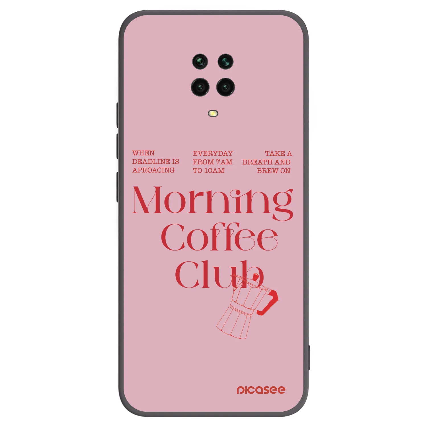 Picasee silikónový čierny obal pre Xiaomi Redmi Note 9 Pro - Morning