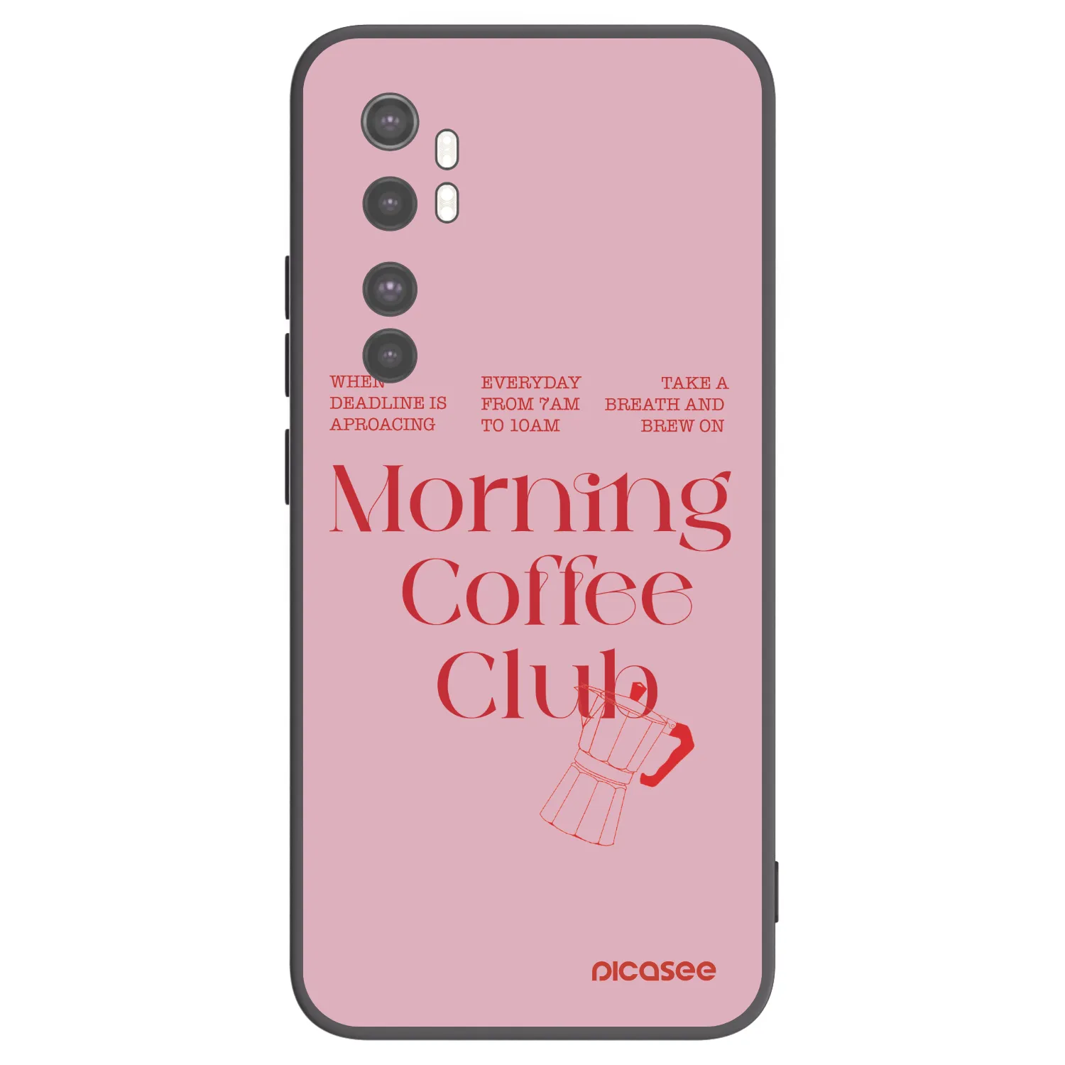 Picasee silikónový čierny obal pre Xiaomi Mi Note 10 Lite - Morning