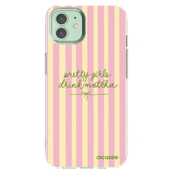 Picasee silikónový prehľadný obal pre Apple iPhone 12 Pro - Pretty matcha