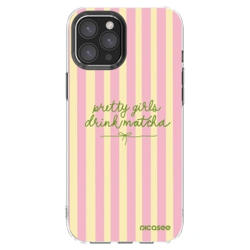 Picasee silikónový prehľadný obal pre Apple iPhone 12 Pro Max - Pretty matcha