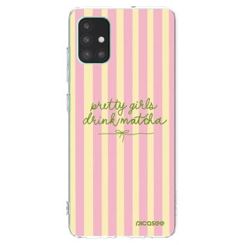 Picasee silikónový prehľadný obal pre Samsung Galaxy M51 M515F - Pretty matcha