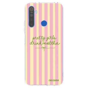Picasee silikónový prehľadný obal pre Realme 5 - Pretty matcha