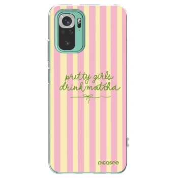 Picasee silikónový prehľadný obal pre Xiaomi Redmi Note 10 Pro - Pretty matcha