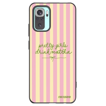 Picasee silikónový čierny obal pre Xiaomi Redmi Note 10 Pro - Pretty matcha
