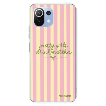 Picasee silikónový prehľadný obal pre Xiaomi Mi 11 Lite - Pretty matcha