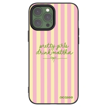 Picasee silikónový čierny obal pre Apple iPhone 13 Pro Max - Pretty matcha