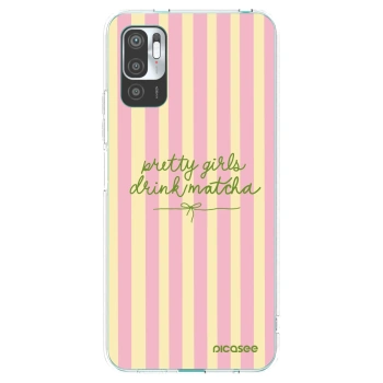 Picasee silikónový prehľadný obal pre Xiaomi Redmi Note 10 5G - Pretty matcha