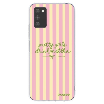 Picasee silikónový prehľadný obal pre Samsung Galaxy A02s A025G - Pretty matcha