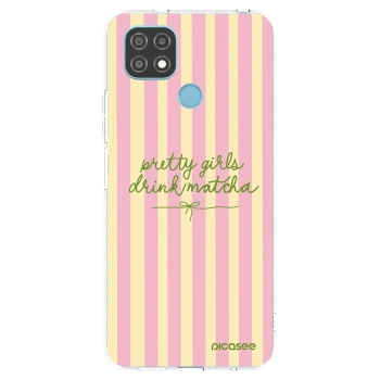 Picasee silikónový prehľadný obal pre Realme C21 - Pretty matcha