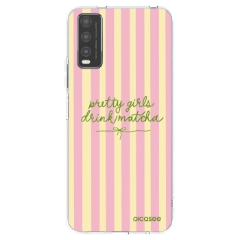 Picasee silikónový prehľadný obal pre Vivo Y20s - Pretty matcha