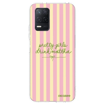 Picasee silikónový prehľadný obal pre Realme 8 5G - Pretty matcha