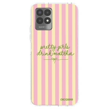 Picasee silikónový prehľadný obal pre Realme 8i - Pretty matcha