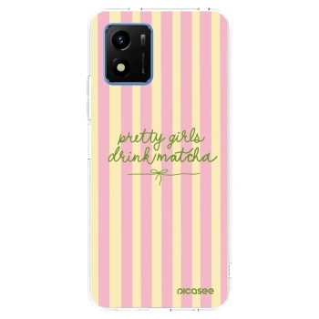 Picasee silikónový prehľadný obal pre Vivo Y01 - Pretty matcha
