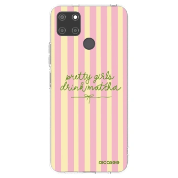 Picasee silikónový prehľadný obal pre Realme C21Y - Pretty matcha
