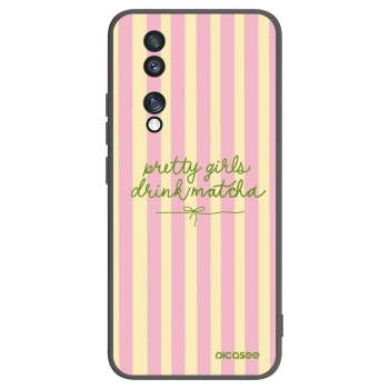 Picasee silikónový čierny obal pre Honor 70 - Pretty matcha