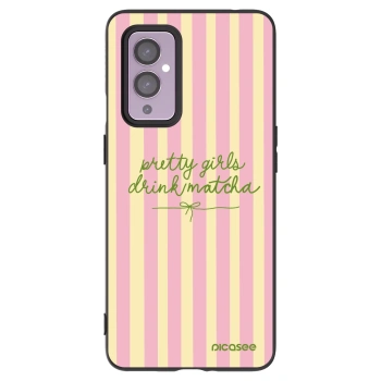 Picasee silikónový čierny obal pre OnePlus 9 - Pretty matcha