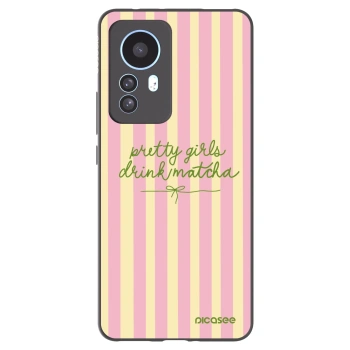 Picasee silikónový čierny obal pre Xiaomi 12T - Pretty matcha