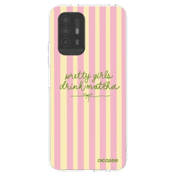 Picasee silikónový prehľadný obal pre OPPO A94 5G - Pretty matcha