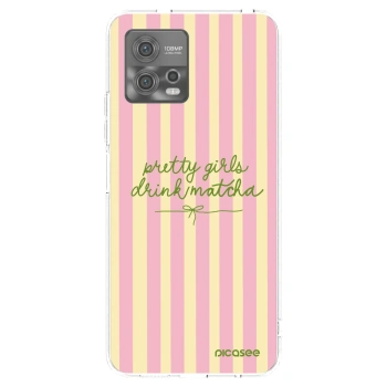 Picasee silikónový prehľadný obal pre Motorola Moto G72 - Pretty matcha