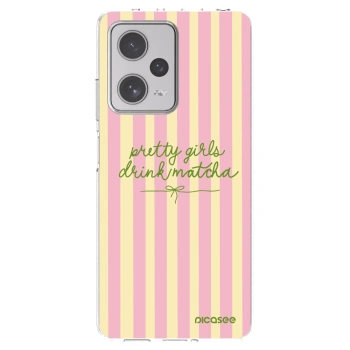 Picasee silikónový prehľadný obal pre Xiaomi Redmi Note 12 Pro+ 5G - Pretty matcha