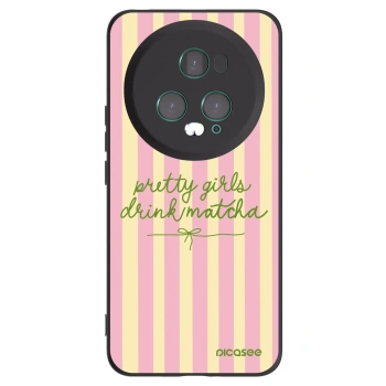 Picasee silikónový čierny obal pre Honor Magic5 Pro - Pretty matcha