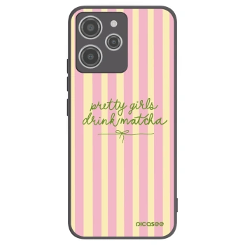 Picasee silikónový čierny obal pre Xiaomi Redmi 12 4G - Pretty matcha