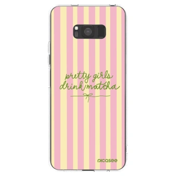 Picasee silikónový prehľadný obal pre Samsung Galaxy S8 G950F - Pretty matcha