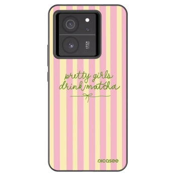 Picasee silikónový čierny obal pre Xiaomi 13T - Pretty matcha