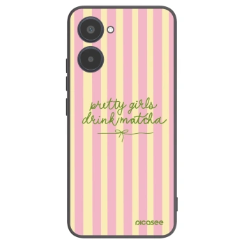 Picasee silikónový čierny obal pre Realme 10 4G - Pretty matcha
