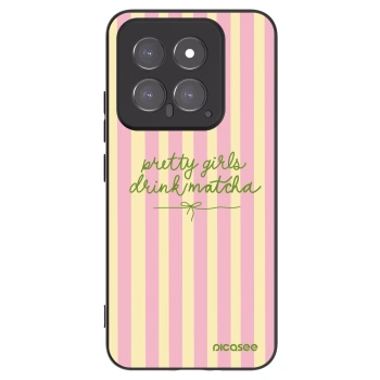 Picasee silikónový čierny obal pre Xiaomi 14 - Pretty matcha