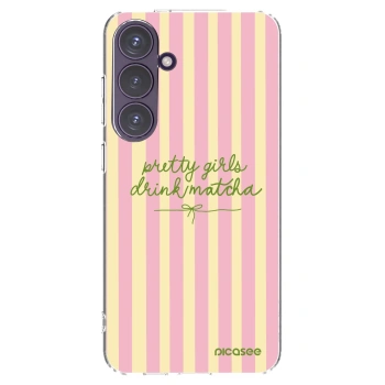 Picasee silikónový prehľadný obal pre Samsung Galaxy S24+ S926B 5G - Pretty matcha