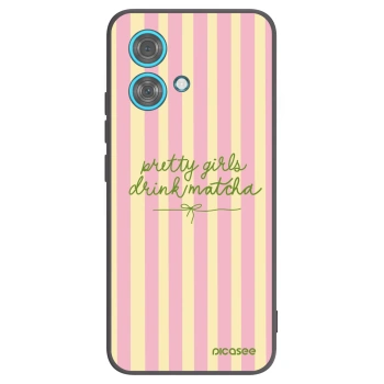 Picasee silikónový čierny obal pre Motorola Edge 40 Neo - Pretty matcha